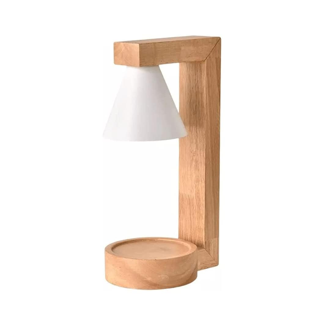 キャンドルウォーマーランプ コードレス キャンドル ランプ ウォーマー 無煙 ワックス メルティング ウッド ランプ ボディ テーブルランプ キャンドル ベッドサイド 寝室用 ベッドサイドリビング用