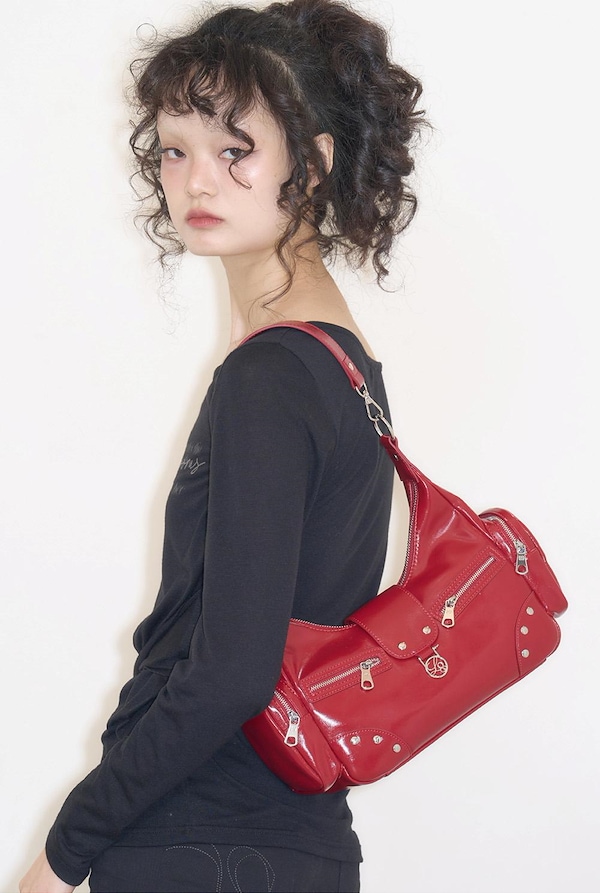 Qoo10 ILLIGO RUBY STUD BAG ショルダーバ
