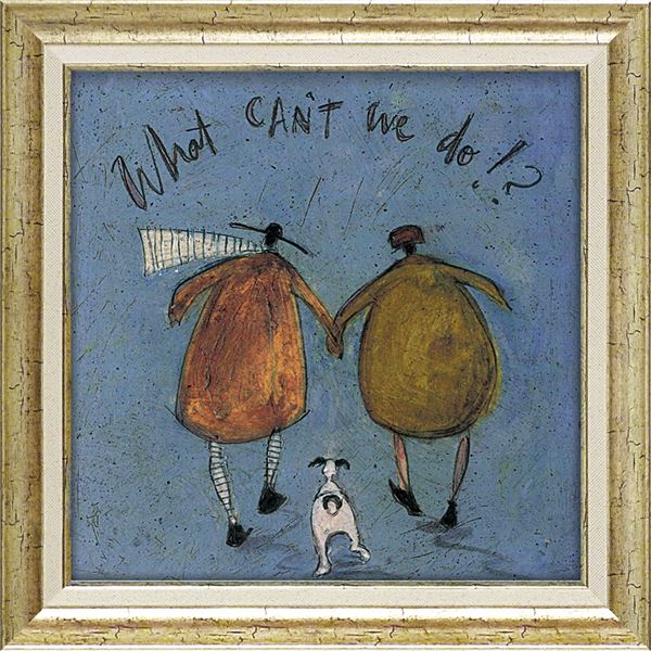 ユーパワー サム/トフト Gel加工 アートフレーム スクエア/Mサイズ 「どうすりゃいいんだ！」