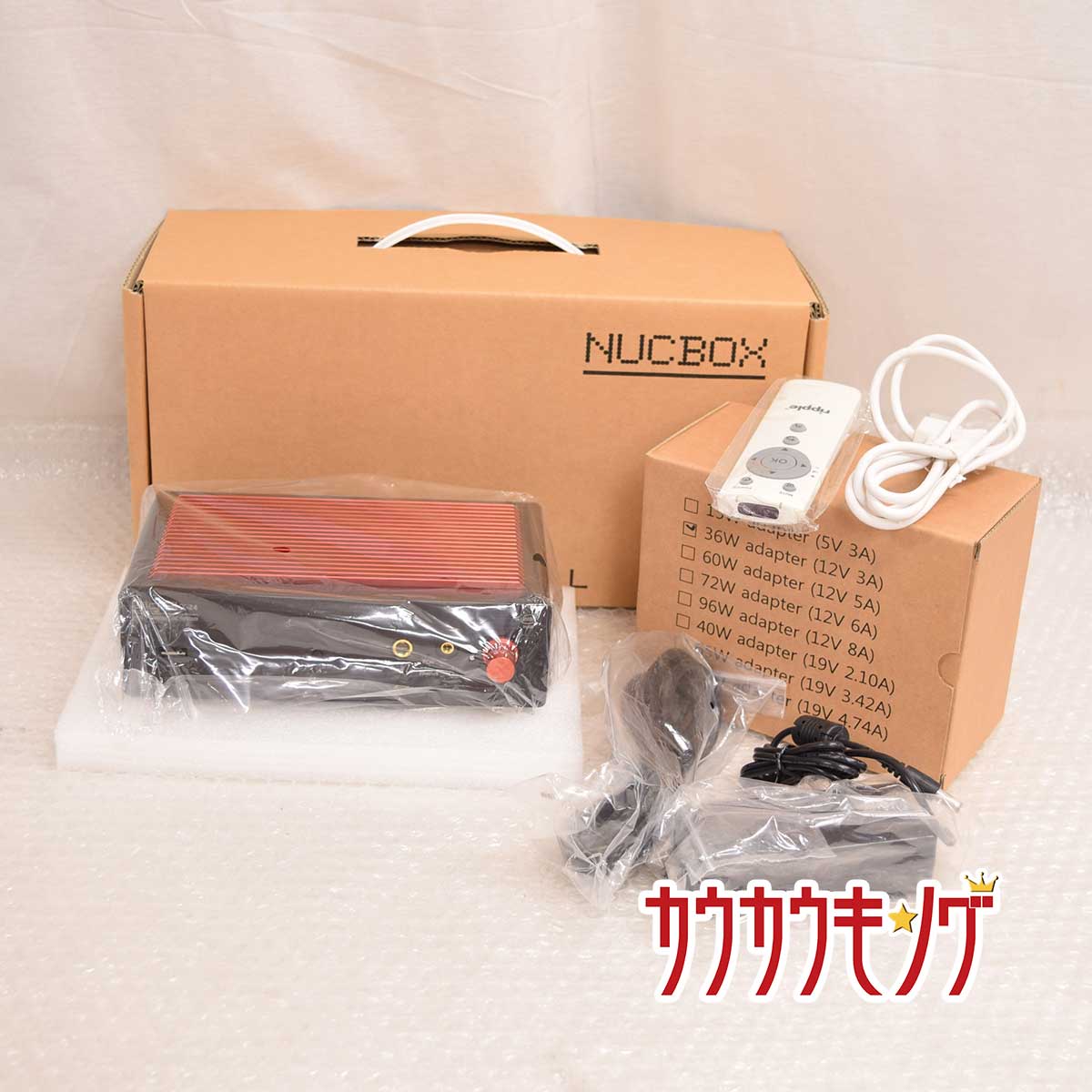 【中古・未使用品】NUCBOX オーディオ用ファンレスPC ベアボーン DigiFi X-24-C /36W adapter 12V 3A