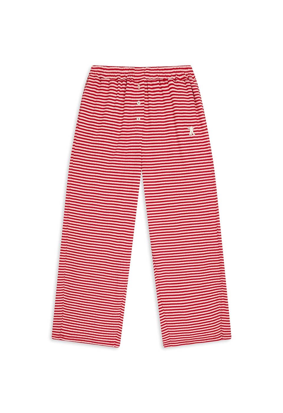 【OPEN Yy】 KEVIN STRIPE HEART PAJAMA PANTS : RED