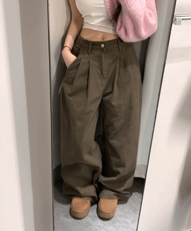 *犬 マラフィット[S~L/裏起毛] コース ピンタック ワイド ピンタック パンツ-3col