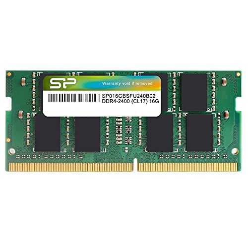 シリコンパワー SO-DIMM ノートPC用メモリDDR4-2400(PC4-19200) 16GB×1枚 260Pin 1.2V CL17 SP016GBSFU240B02 グリーン