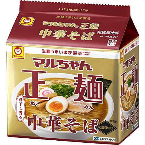 マルちゃん マルちゃん正麺 中華そば 和風醤油 5食パック(105gX5P) ×6個