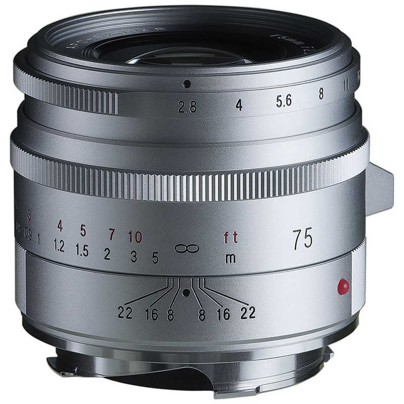 フォクトレンダー　カメラレンズ APO-SKOPAR 75mm F2.8 VM ［ライカM / 単焦点レンズ］ シルバー　APO_SKOPAR75MMF2.8VM