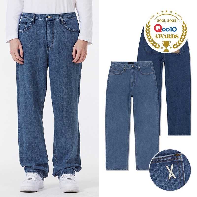 Regular Fitシグネチャースタッドレギュラーフィットデニムパンツ