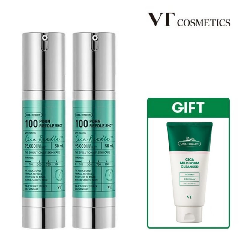 【最安値挑戦中】ブイティPDRNリドルショット100（50ml）×2本＋ シカマイルドフォームクレンザー300ml