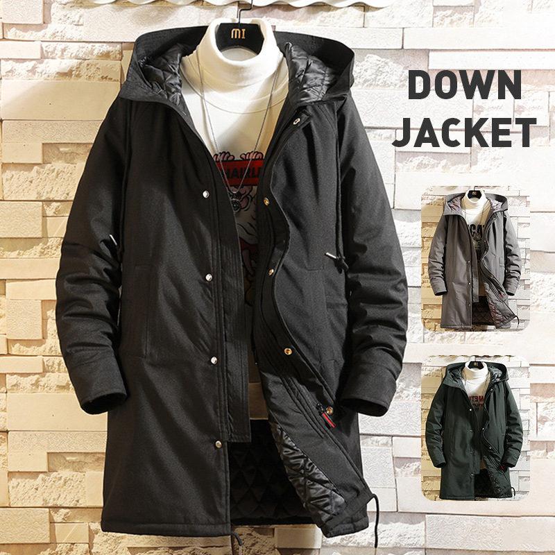中綿ジャケットメンズマウンテンパーカーフード付きダウンコートダウンジャケットアウトドア防風上品中綿ジャケット防寒厚