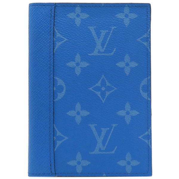 ルイヴィトン LOUIS VUITTON パスポートケース クーヴェルテュール パスポール NM タイガ モノグラムキャンバス ブルー 青 タイガラマ パスポートカバー M31030 RFID 【箱】