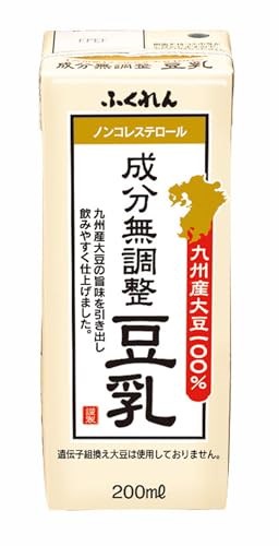 他サイト： ふくれん 九州産大豆 成分無調整豆乳 200ml 1ケース (24本)の商品画像