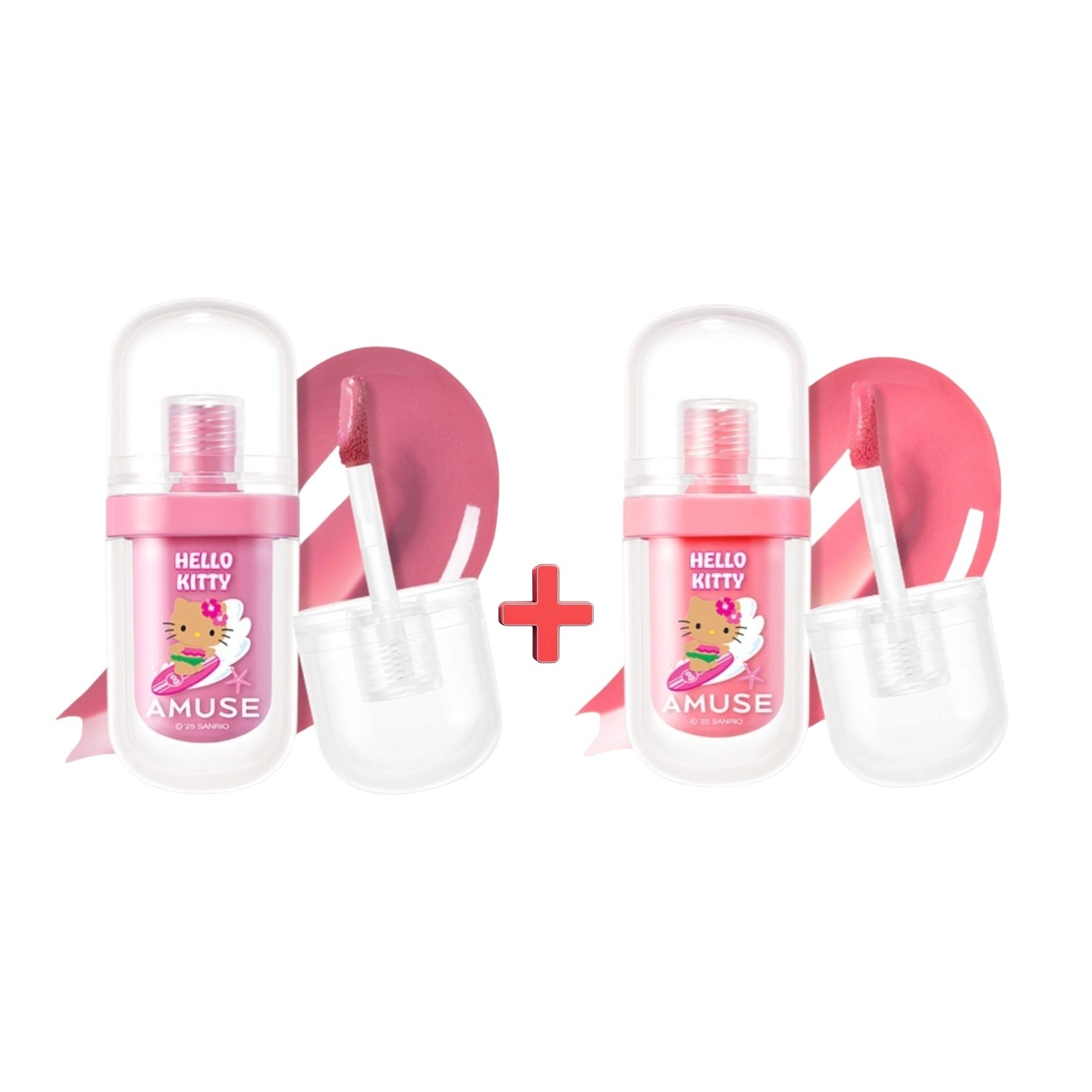 【タニング ハローキティ限定エディション】ジェルフィットティント デュオセット（06 ソウルガール＋10 ピーチベイビー）