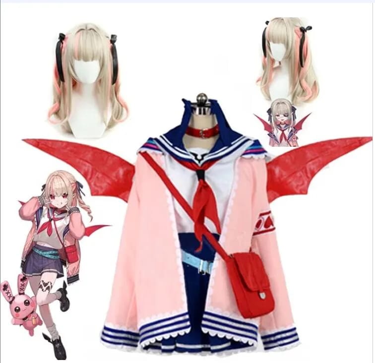 バーチャルYouTuber Vtuber 魔界ノりりむ コスプレ衣装 コスチューム変装 衣装 ハロウィン クリスマス 文化祭 学園祭 仮装 演出服