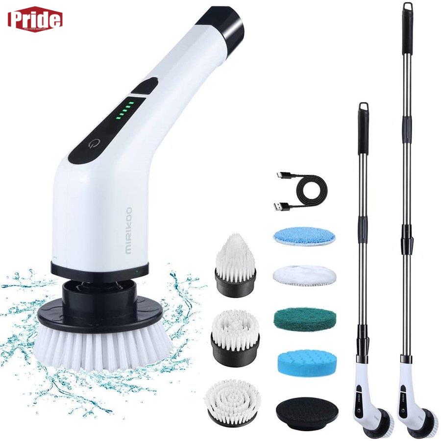 新商品登場お風呂掃除 電動お掃除ブラシ ターボプロ ブラシ USB充電式 電動ブラシ 7種類の多機能ブラシ付 伸縮可能 母の日プレゼント