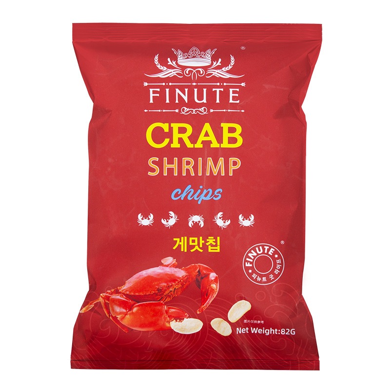 FINUTE (フィヌート) 絶品にんにく海老チップス 82g - 韓国発！
