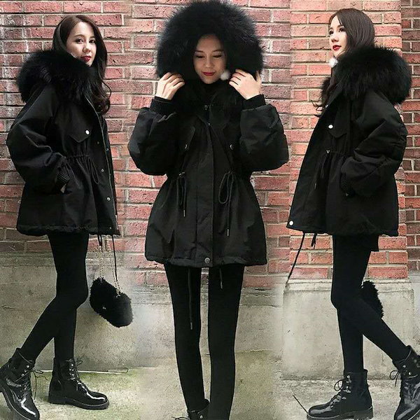 Qoo10] モッズコート ファー付き ジャケット 韓