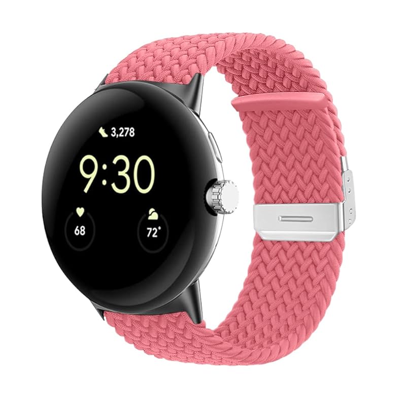 [LuFiYa] バンド For Google Pixel Watch 2/Google Pixel Watch 対応 時計バンド バンド ナイロン スポーツバンド 編組バンド 伸縮性 速乾性 交換ベ