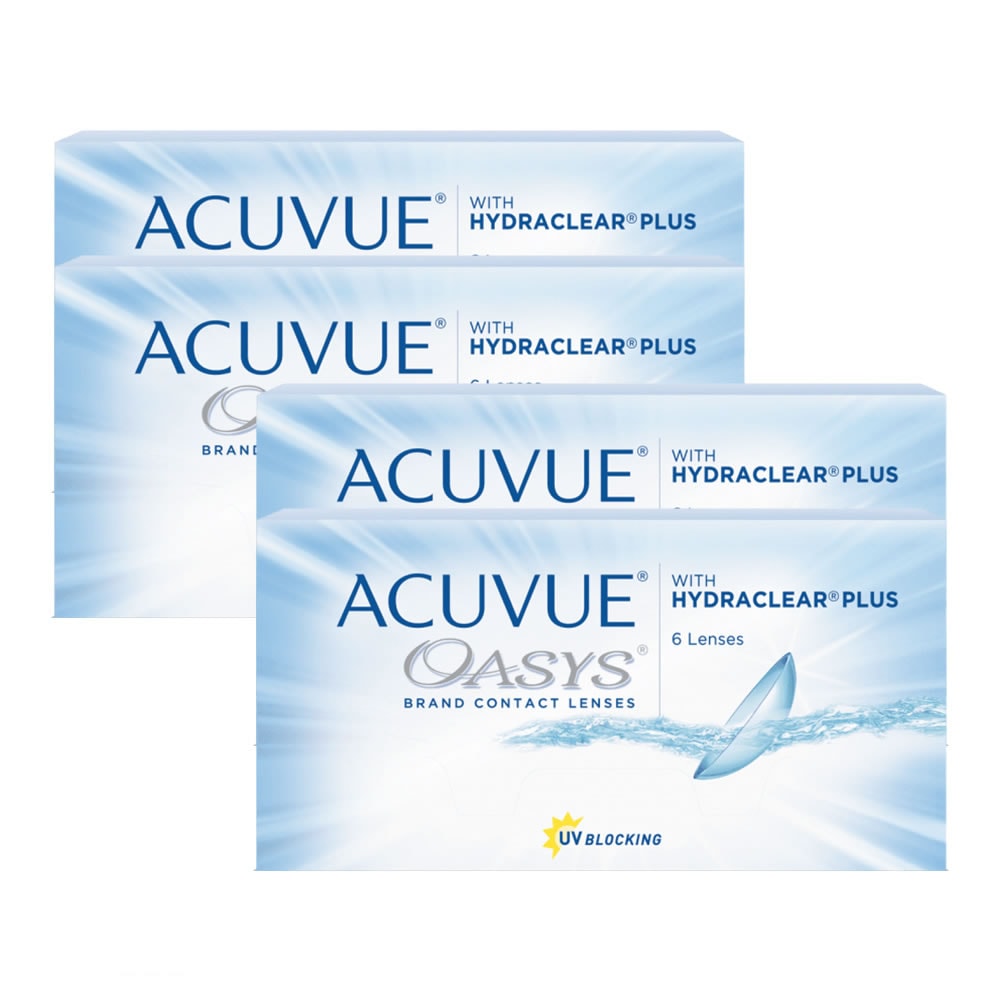 処方箋不要 アキュビューオアシス 2week 6枚 (4箱)メーカー正規品