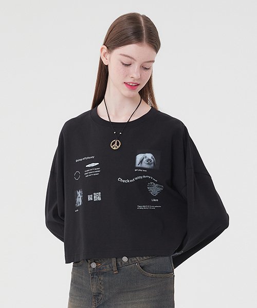 WITTY BUNNY LONG SLEEVE T-SHIRT 韓国正規品 Tシャツ