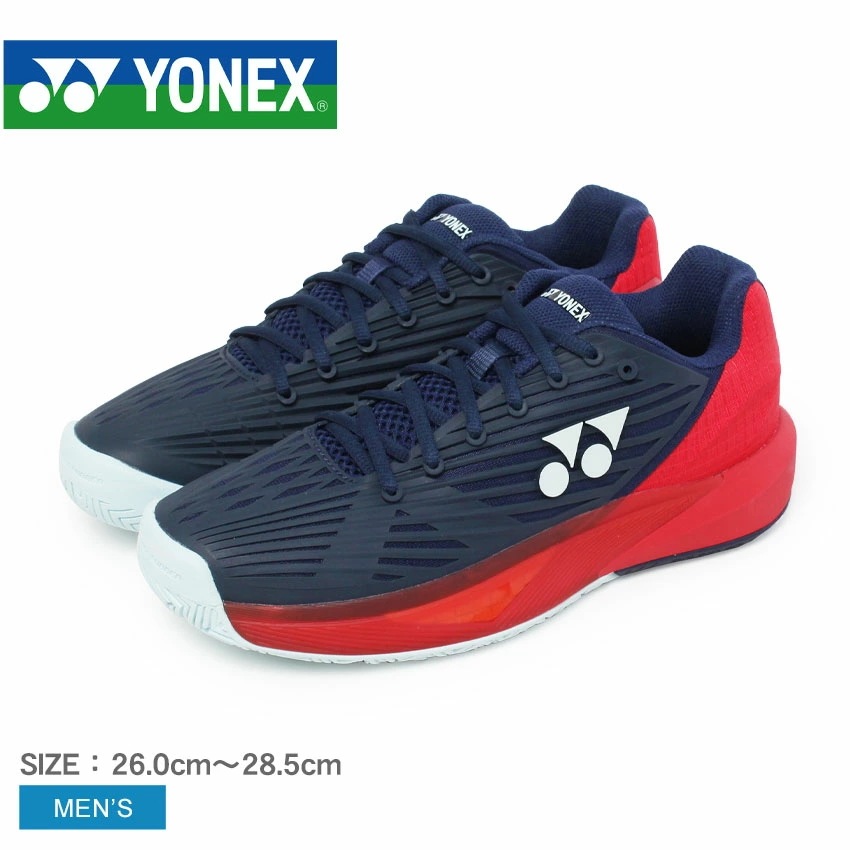 パワークッション エクリプション5 メン AC SHTE5MAC 男性用 靴 シューズ スポーツ ローカット オールコート用 テニス スポーティ 軽量 運動 耐久性 ロゴ