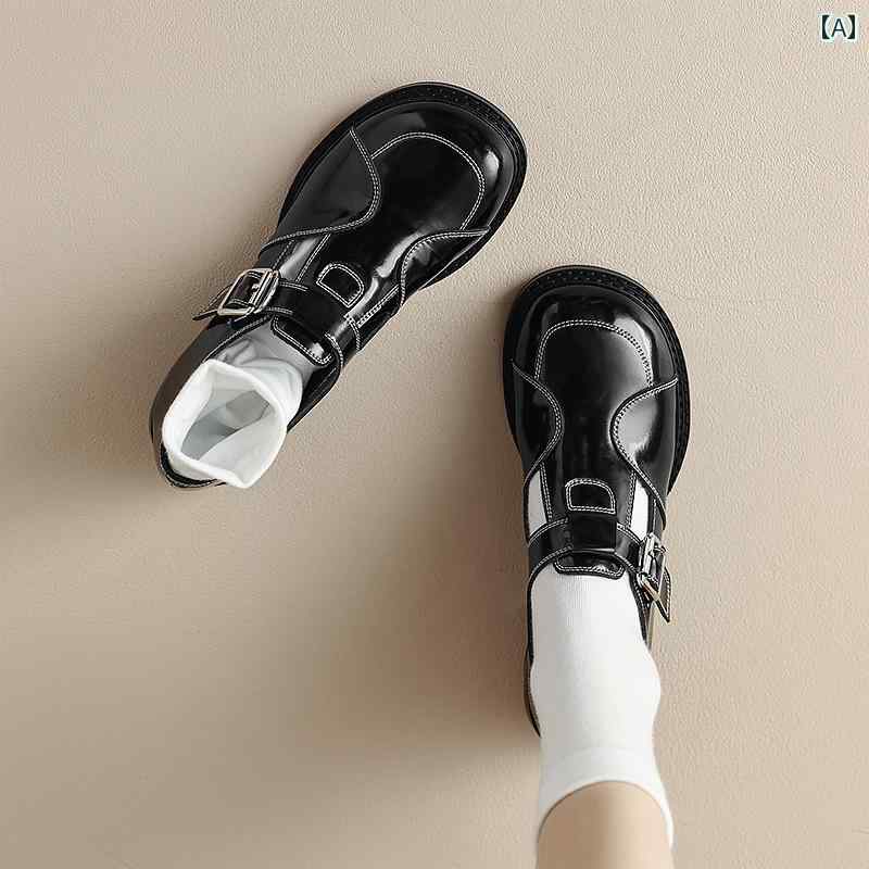 ローファー レディース 通学 通勤 学生 カレッジ 仕事 オフィス 春秋 女性用 ラウンドトゥ 英国製 小さい 革靴 ミディアム ヒール 太い ヒール 深い 口 シングル シューズ