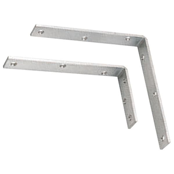 ウルトラ棚受け/L型金具 (75×150mm 6本入) ステンレス製 両面皿穴 (DIY 業務用 工事 日曜大工)