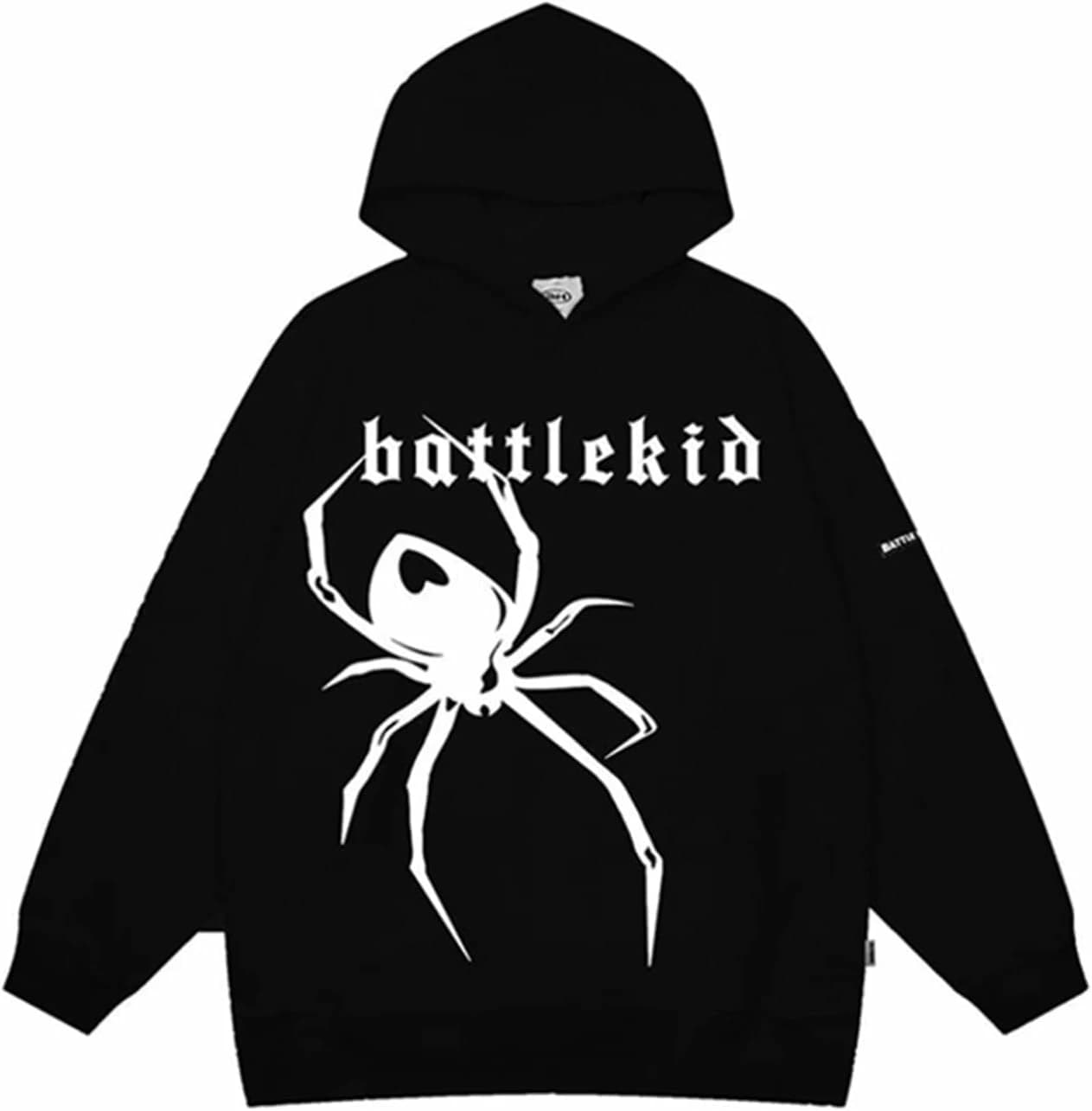 メンズ クモ柄 トレーナー パーカー 蜘蛛 フルオーバー 長袖 プリント スウェット 裏起毛 スポーツウェア 秋冬服 厚手 吸汗速乾 軽量 トップス 男女兼用 ヒップホップ ストリート 原宿 8,397円