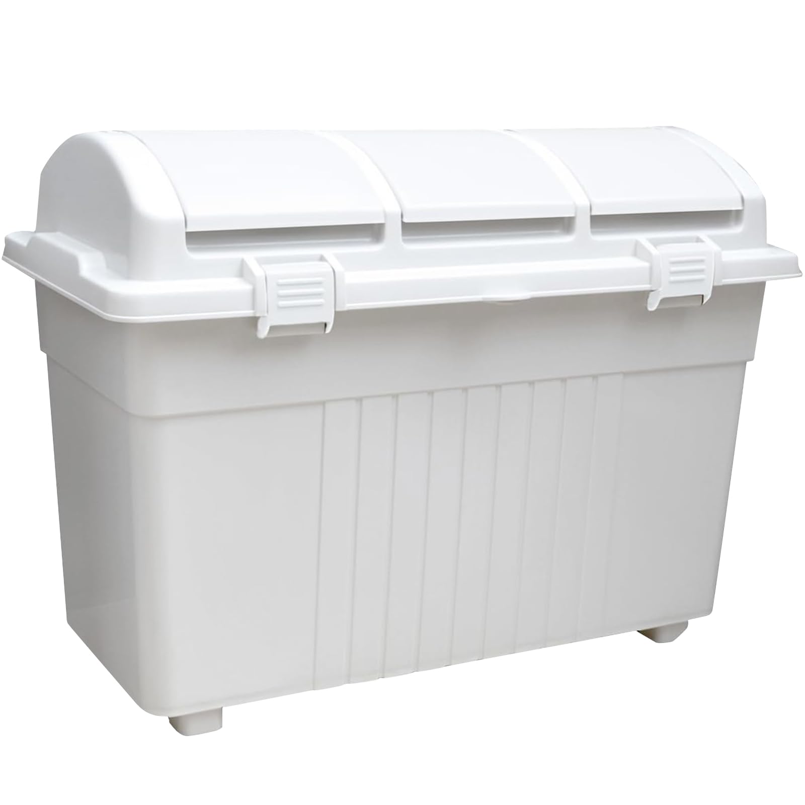 リス(RISU) ゴミ箱 分別 屋外 おしゃれ 植物由来 3分類ゴミ箱 (オールホワイト) 日本製 170259