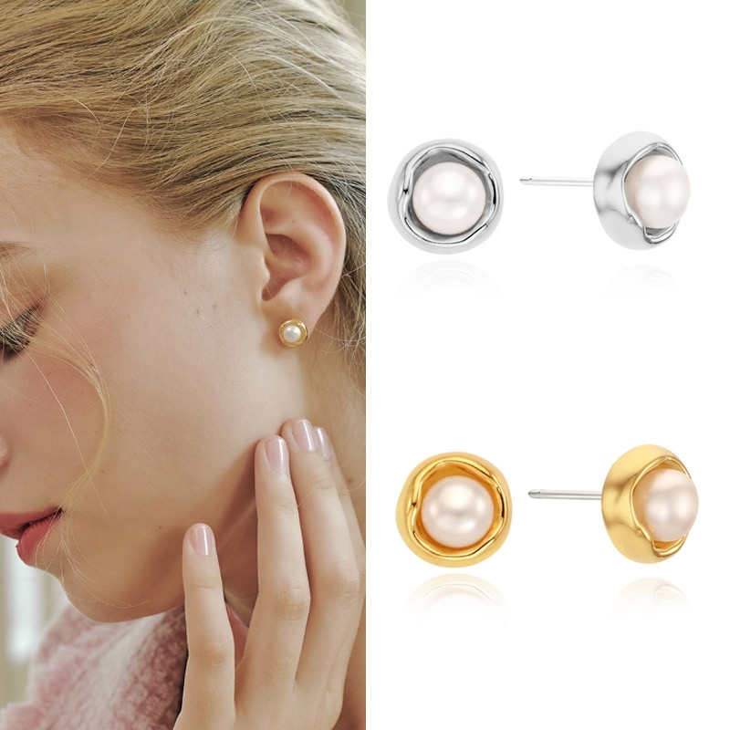 [イヒョンイ着用]クロエットパール イヤリング/デイリーアクセサリー韓国女性アクセサリー韓国ジュエリー