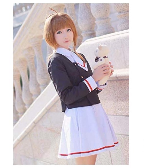 木之本桜 大道寺知世 制服コスプレ衣装 イベント 仮装 ハロウイン クリスマス 文