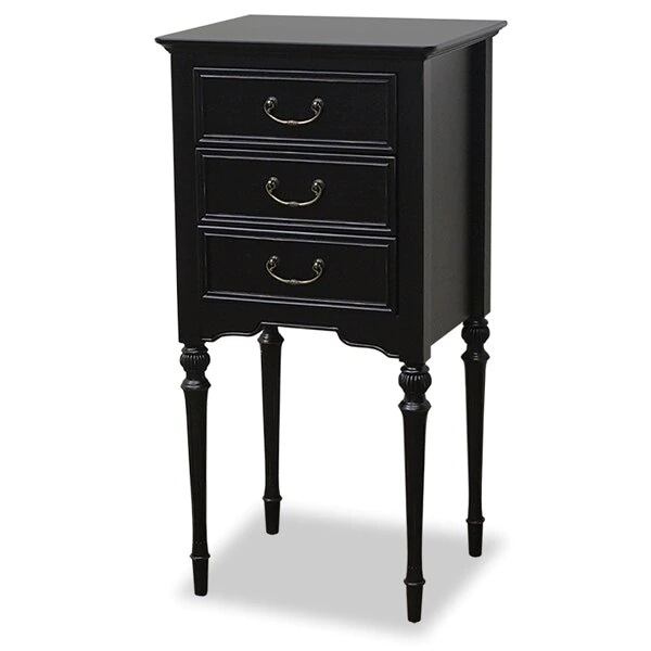 電話台 コンソール 引出し付 アンティーク調 ノワール 幅40cm 開梱設置