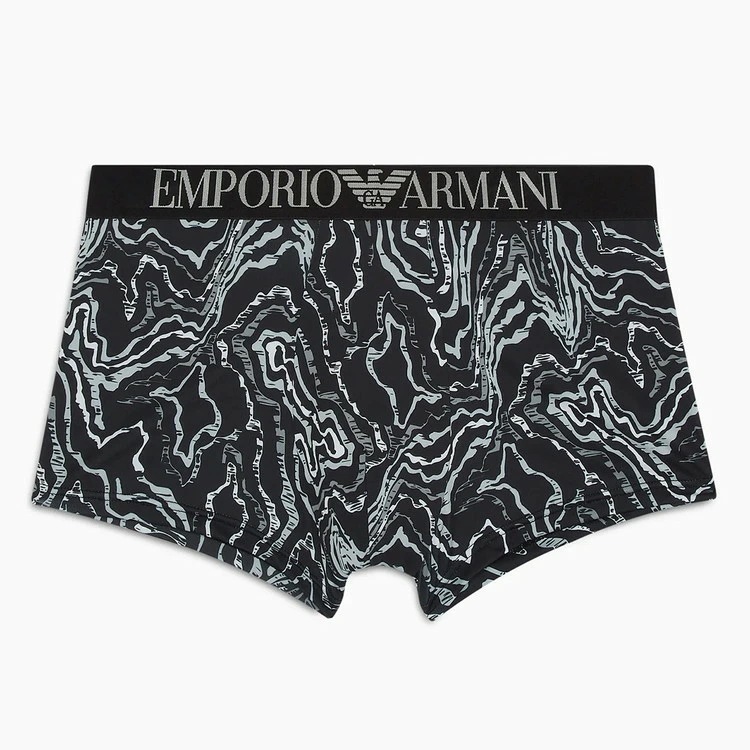 ALL OVER PRINTED MICROFIBER ボクサーパンツ [ブラック/グラフィック]【111290-4R535-35021】