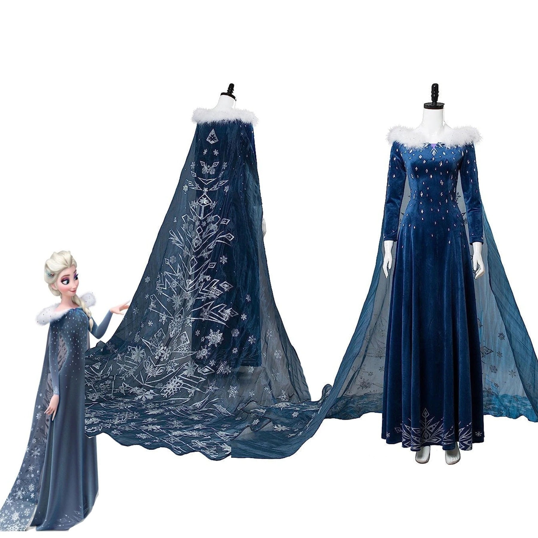 [現品/品質良し/数量限定]アナと雪の女王/雪の女王/家族の思い出/アナ/Anna/エルサ/Elsa/あな/えるさ/コスプレ/衣装/エルサ/ドレス/ワンピース/大人/プリンセス/姫様/ハロウィン/衣装