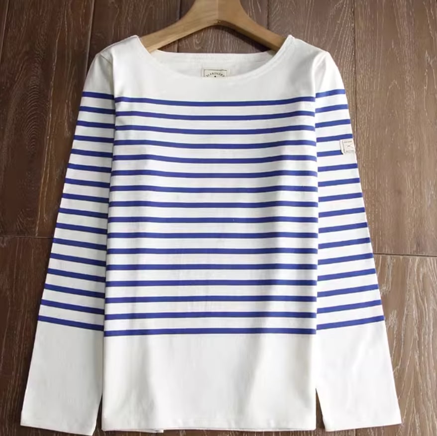 トップス デート モテアイテム カットソー 長袖 クルーネック ボーダー柄 コットン 大人可愛い きれいめ 上品 おしゃれ かっこいい 大人可愛い ラブリー キュート ガーリー クール モード系