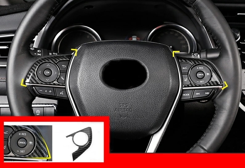 カムリ70系 G X 専用設計 ハンドルカバーガーニッシュ ステアリング スイッチパネル 2P 3カラー選択可能 5,040円