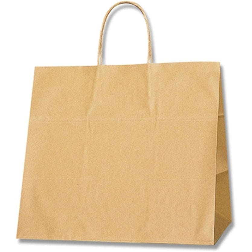 （まとめ買い）シモジマ HEIKO 手提げ紙袋 25チャームバッグ 25CB 32-4 未晒無地 50枚 幅320xマチ200x高290mm 003268200 [x3セット]