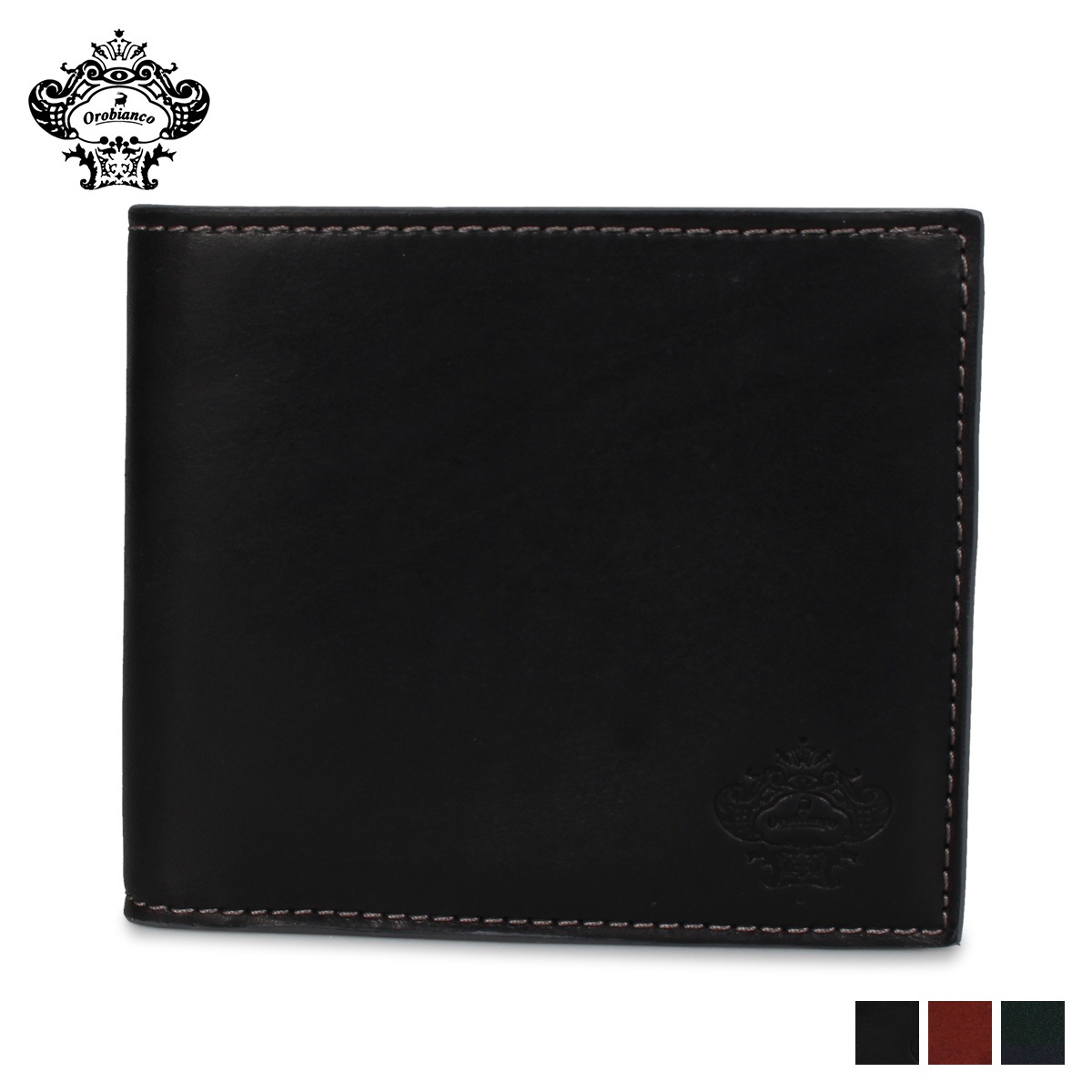 財布 二つ折り ダグラス メンズ DOUGLAS ブラック ブラウ