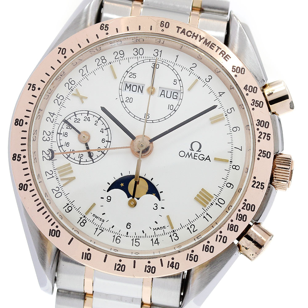 ベルト訳あり オメガ OMEGA 175.0034 スピードマスター トリプルカレンダー ムーンフェイズ 自動巻き メンズ _767225【中古】