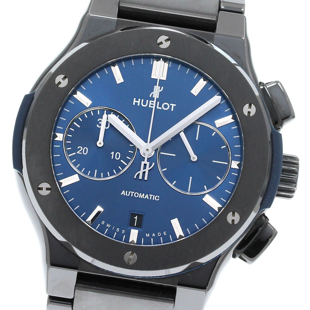 ウブロ HUBLOT 520.CM.7170.CM クラシック フュージョン クロノグラフ 自動巻き メンズ 保証書付き_843094【中古】