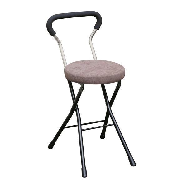 折りたたみ椅子 (4脚セット ブラウンブラック) 幅33cm 日本製 スチールパイプ
