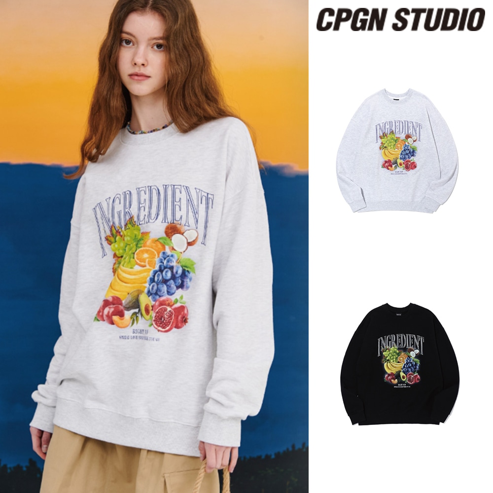 【CPGN STUDIO】 DTP Fruits bloom Sweatshirt