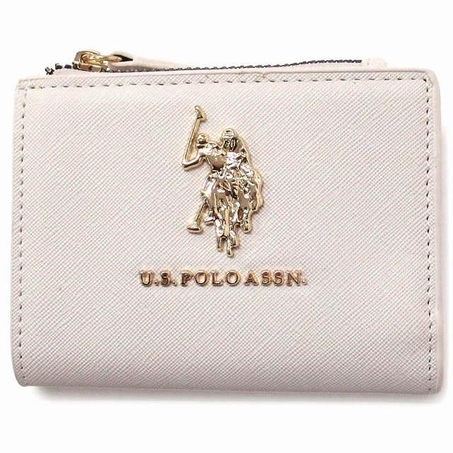 U.S. POLO ASSN. ユーエスポロアッスン ミニ財布 コンパクトウォレット ロゴ ブラック 27A351AA CHAK
