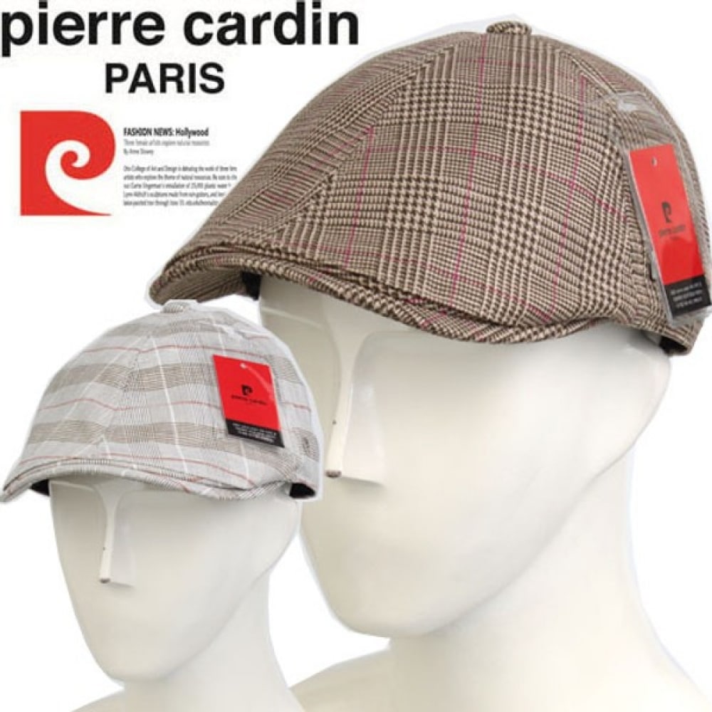 (Ninus Paris) ピエールガーデン_コットンチェックメンズベレー帽 (N4S109)