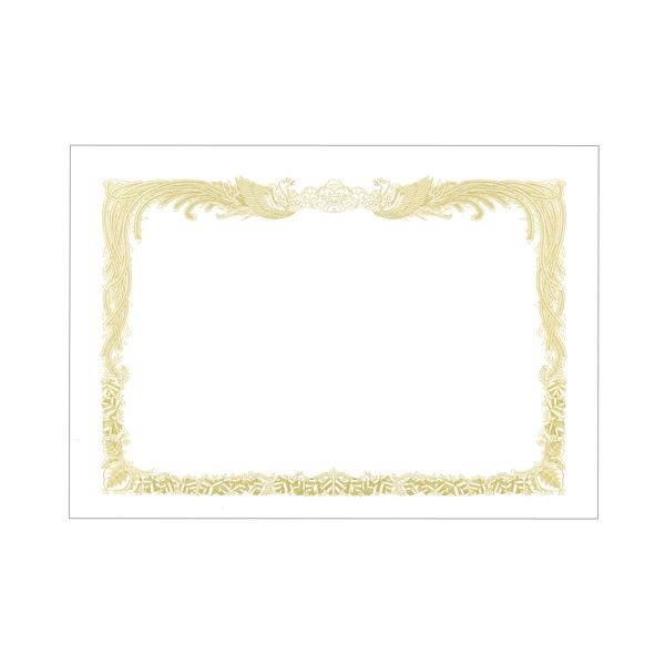 （まとめ）TANOSEE 賞状用紙 白 A4 タテ書用 業務用パック 1ケース（100枚） [x5]