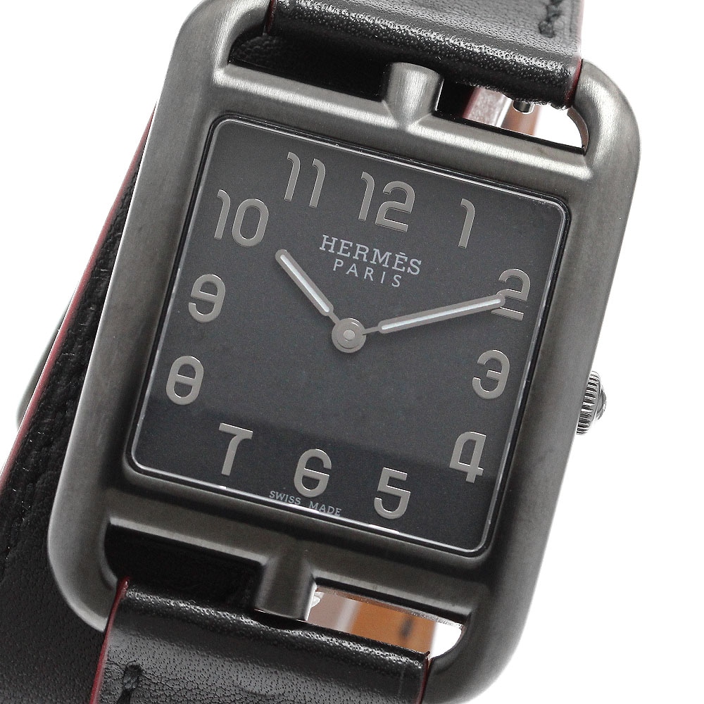 エルメス HERMES CC3.711 ケープコッドGM シャドウ クォーツ ボーイズ 美品 _909865【中古】