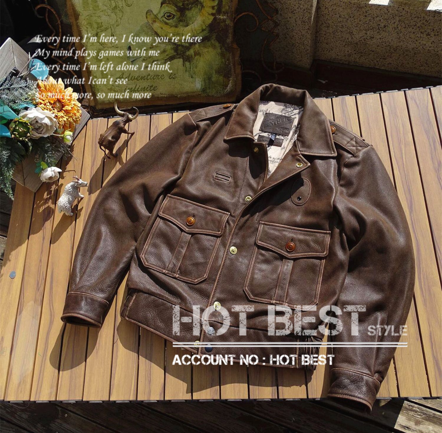 1.1mm カウハイド イギリス軍 P37タイプ アイゼンハワージャケット メンズ 革ジャン 通勤 WW2 ヴィンテージ加工 ショート 牛革