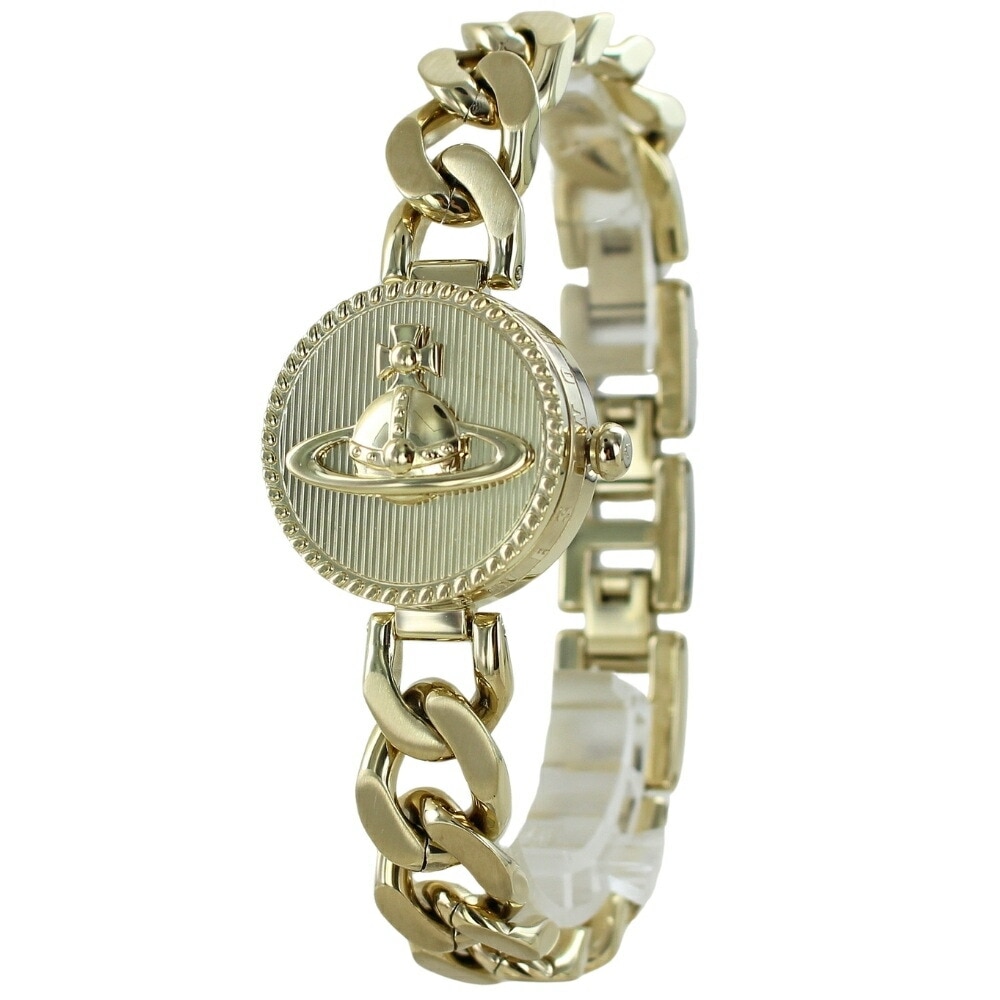 ヴィヴィアン ウエストウッド 腕時計 レディース ゴールド チェーンブレスレット オーブロゴ 蓋つき おしゃれ プレゼント 女友達 彼女 母 妻 誕生日 記念日 ギフト VIVIENNE 時計 VV3