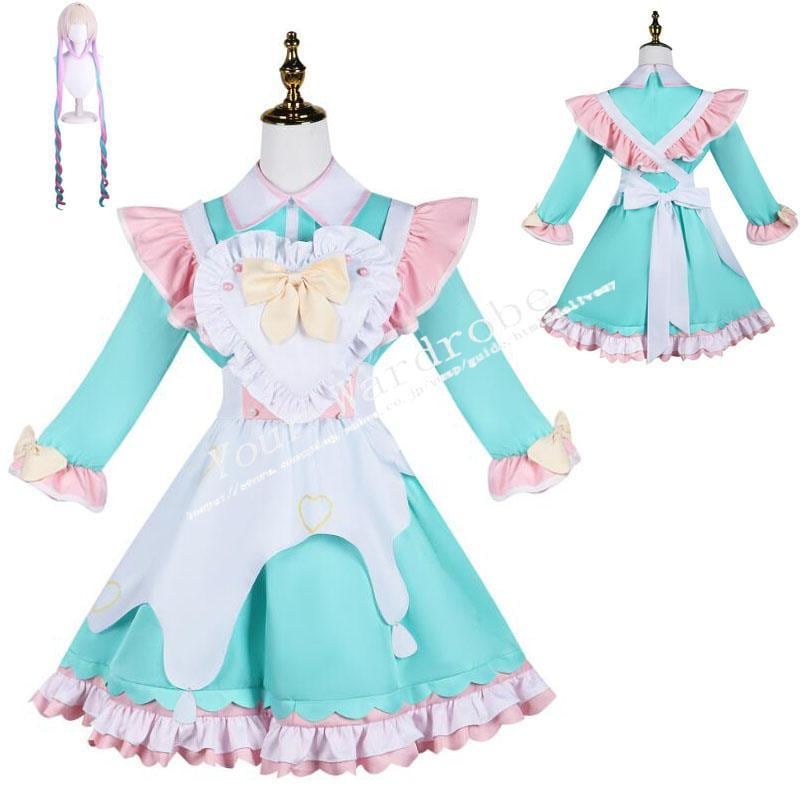 NEEDY GIRL OVERDOSE 二ーディガールオーバードーズ 超絶最かわてんしちゃん 超てんちゃんコスプレ衣装 ウィッグ コスチューム 演出服