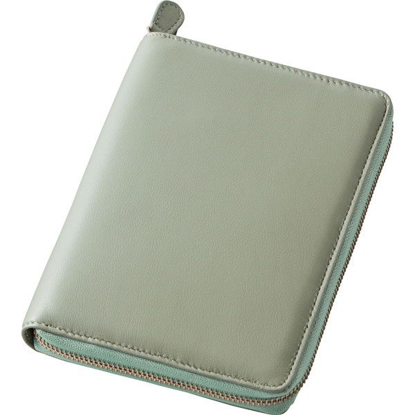 ラムレザーお薬手帳ケース オリーブ