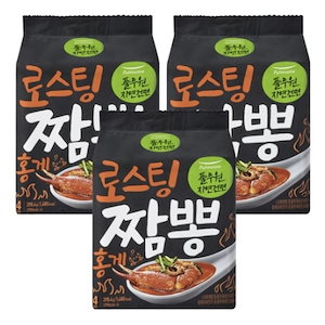 ロースティング ジャンポン 紅ズワイガニ 99.6g x 12袋 本格的 韓国風 辛い ラーメン 低カロリー