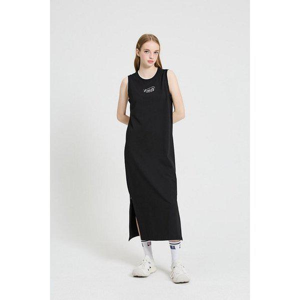 NYK 女性 スリーブレス ロング ワンピース(N252TO722P) BLAC_K (P003766656)